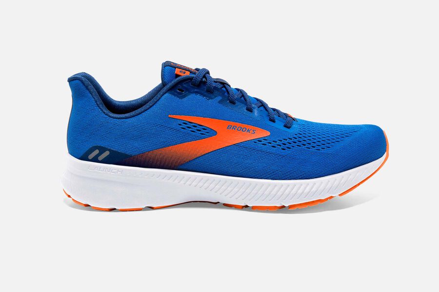 Brooks Running Shoes Mens Blue/Orange - Launch 8 Road - 5621-EBIYX